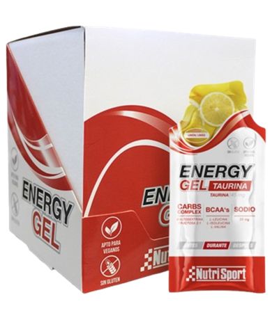 Bebible en Gel con Taurina Sabor Limón 24x40g Nutri-Sport