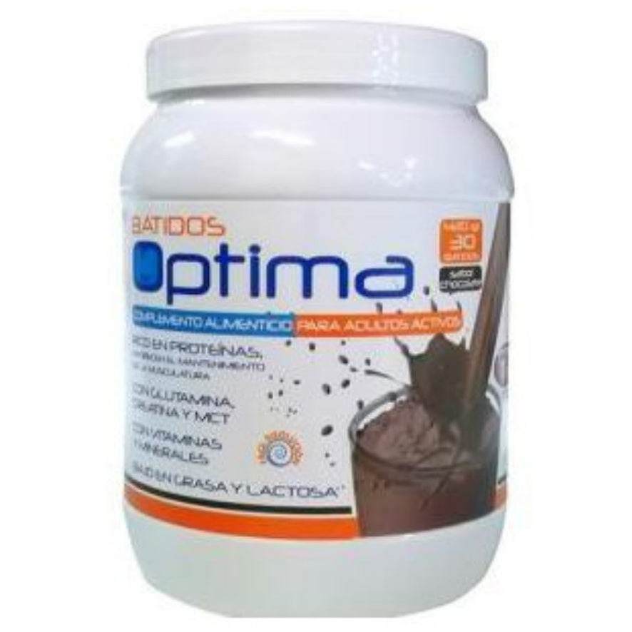Batido Proteínas Carbohidratos Chocolate 420g Optima Batidos