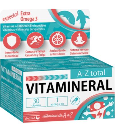 Vitamineral A-Z Total 30caps Dietmed