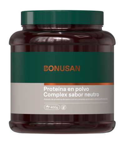 Proteína en Polvo Sabor Neutro Plus 400g Bonusan
