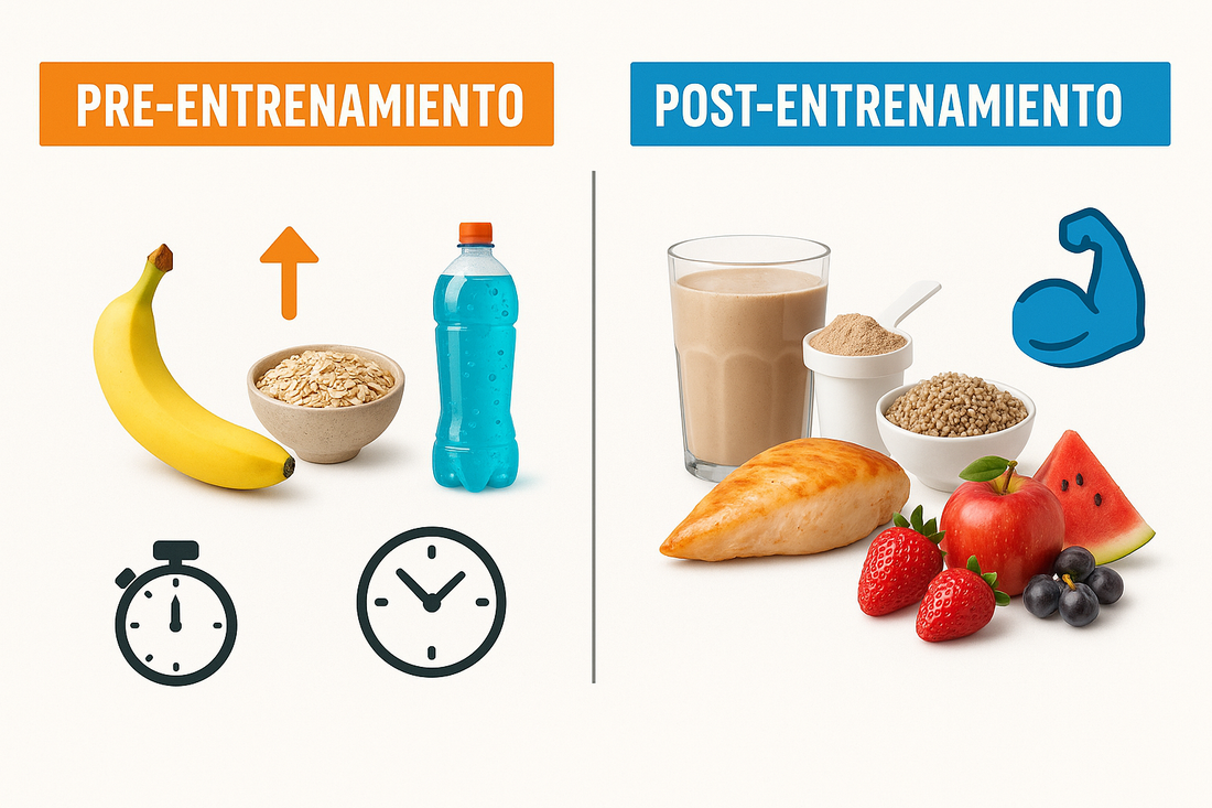🥗 Alimentación pre y post entrenamiento: claves para rendir y recuperar