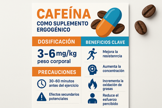 ⚡☕ Cafeína como suplemento ergogénico: dosis, beneficios y precauciones