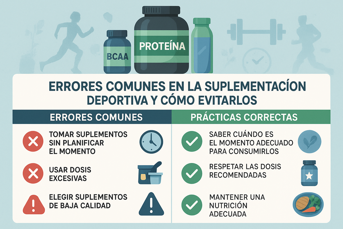 ❌💊 Errores comunes en la suplementación deportiva (y cómo evitarlos)