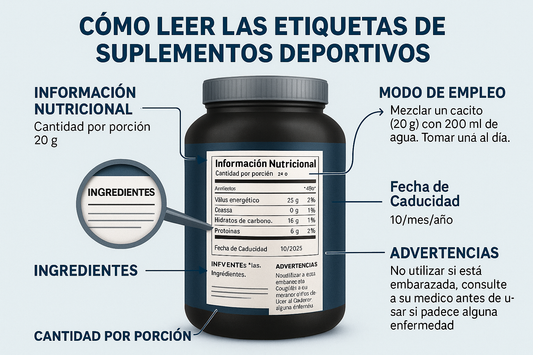 🧾 Cómo leer etiquetas de suplementos deportivos: guía práctica