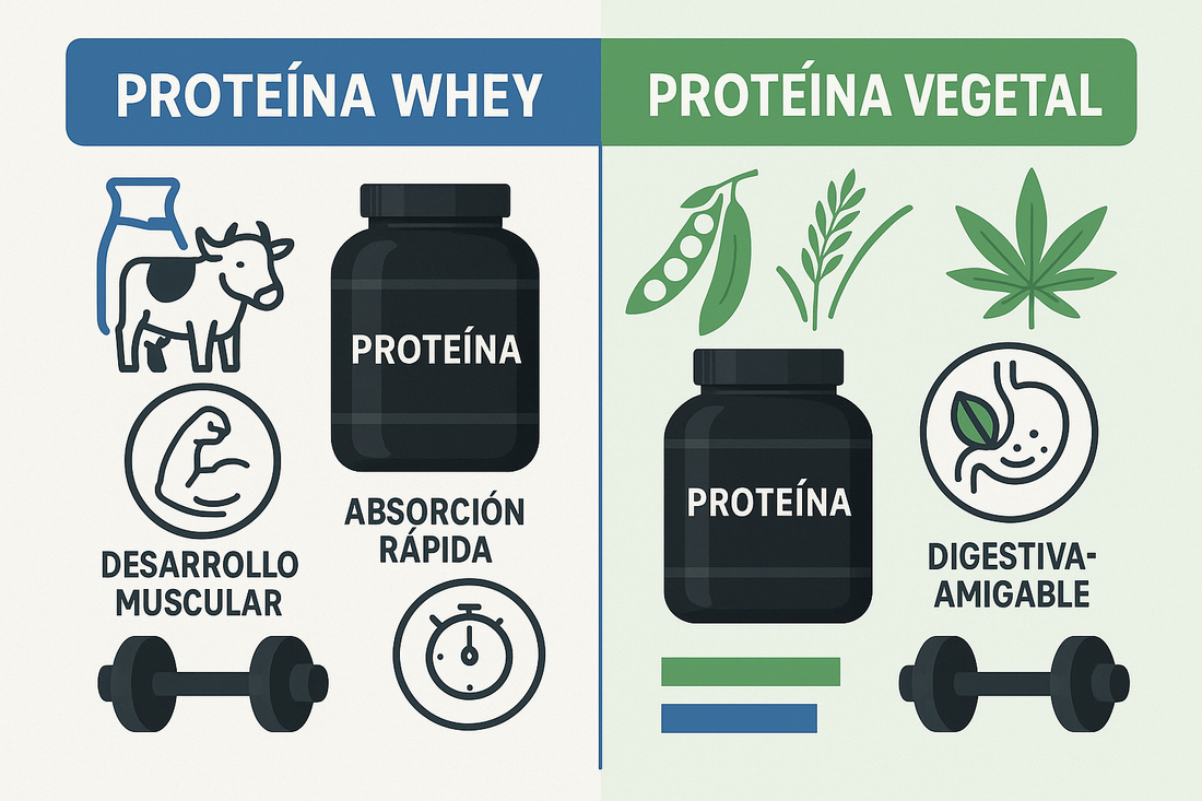 🥛🌱 Proteína whey vs. proteína vegetal: ¿Cuál elegir?