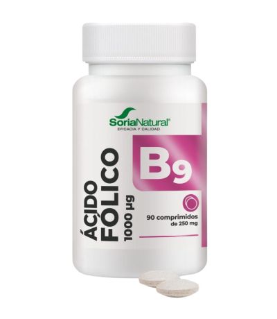 Ácido Fólico 250Mg 90comp Soria Natural