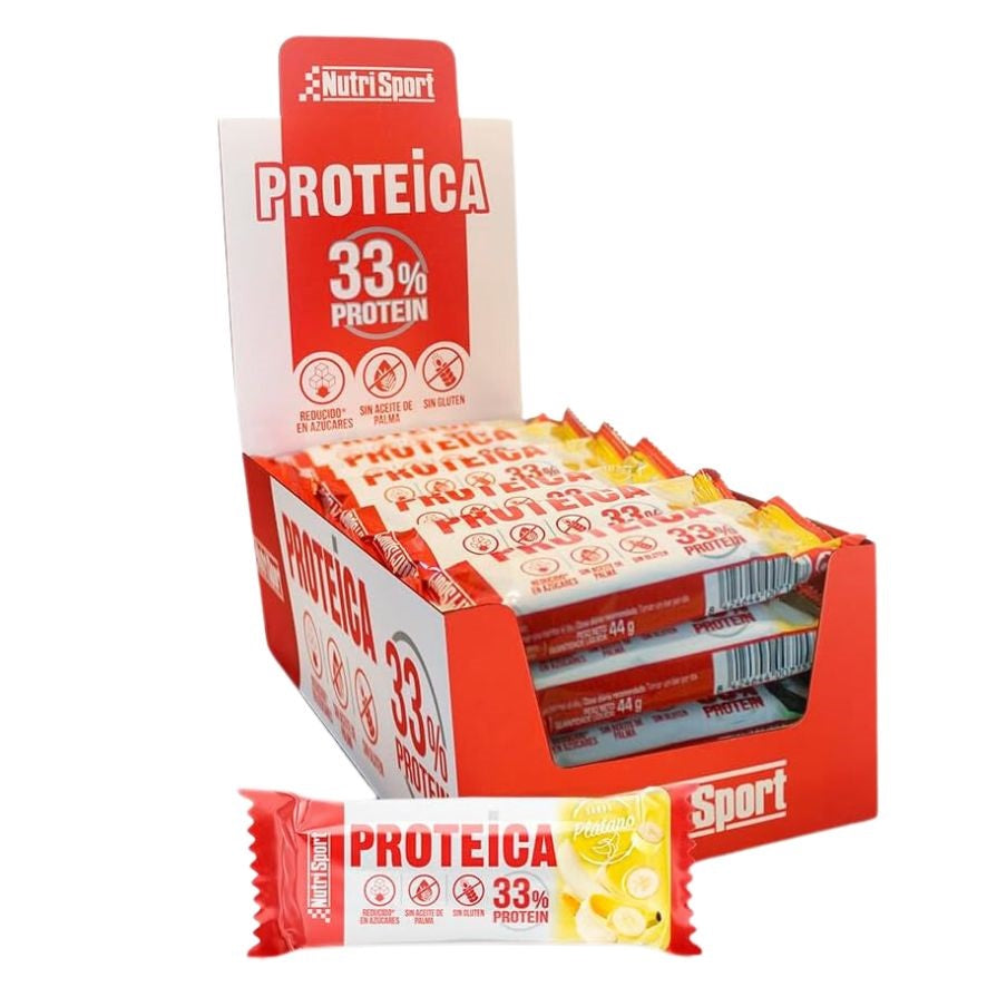 Barrita Proteica Plátano 24uds Nutri-Sport