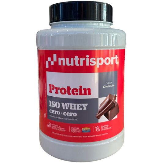 Iso Whey Cero Cero Choco SinGluten 900g Nutri-Sport