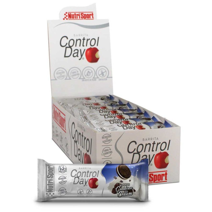 Barrita Control Day Cookies Cream SinGluten 28ud NutriSport