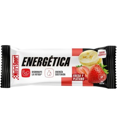 Barritas Energéticas Fresa Plátano SinGluten 1cajax24uds NutriSport