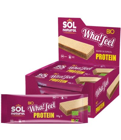 Whafeel Wafers Espelta Protein Eco 20x30g Solnatural