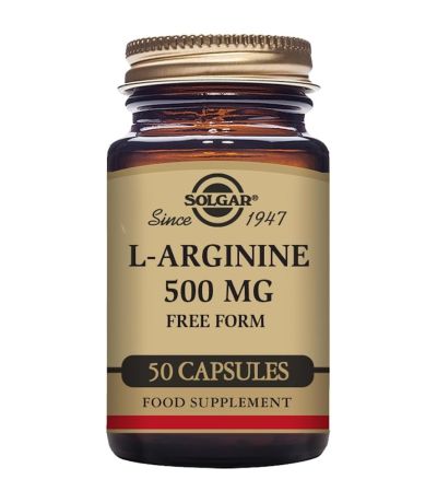 L-Arginina 500Mg SinGluten Vegan 50caps Solgar