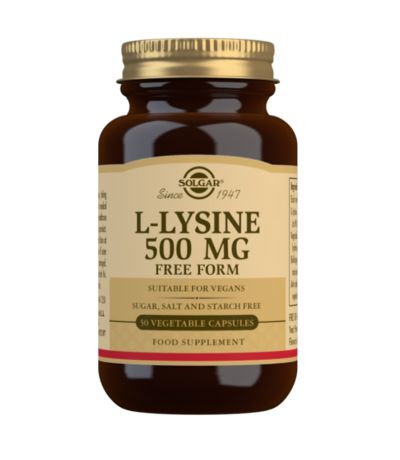 Lisina 500Mg SinGluten 50caps Solgar