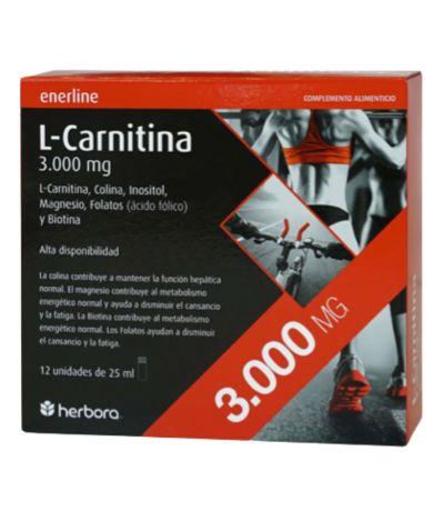 L-Carnitina 3000Mg12 Viales Herbora