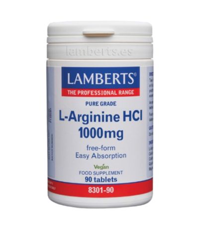 Arginina 1000Mg 90comp Lamberts