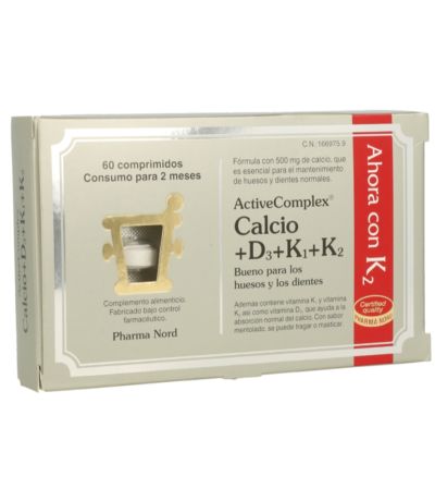 ActiveComplex Calcio D3 K1 K2 60comp Pharma Nord