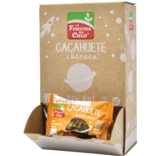 Energy Ball Cacahuete Banana SinGluten Bio Vegan 20x25g La Finestra Sul Cielo
