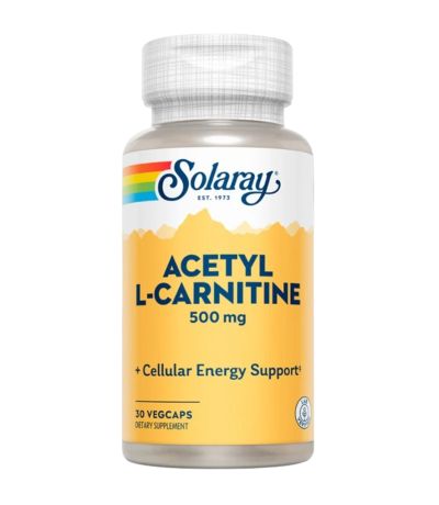 Acetil L-Carnitina 500Mg Vegan 30caps Solaray
