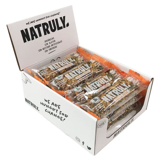 Barrita Crunchy Frutos Secos SinGluten Eco Vegan 20uds Natruly