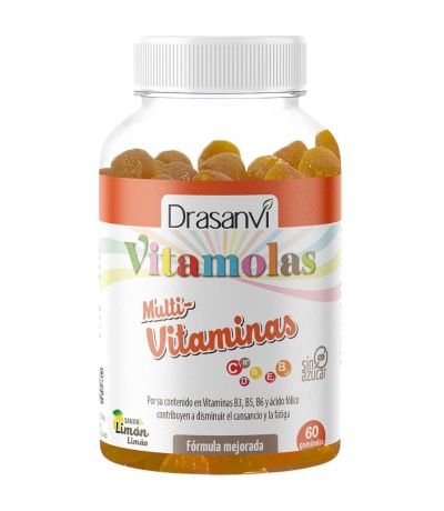 Vitamolas Multivitaminico Adulto SinGluten Vegan 60gominolas Drasanvi