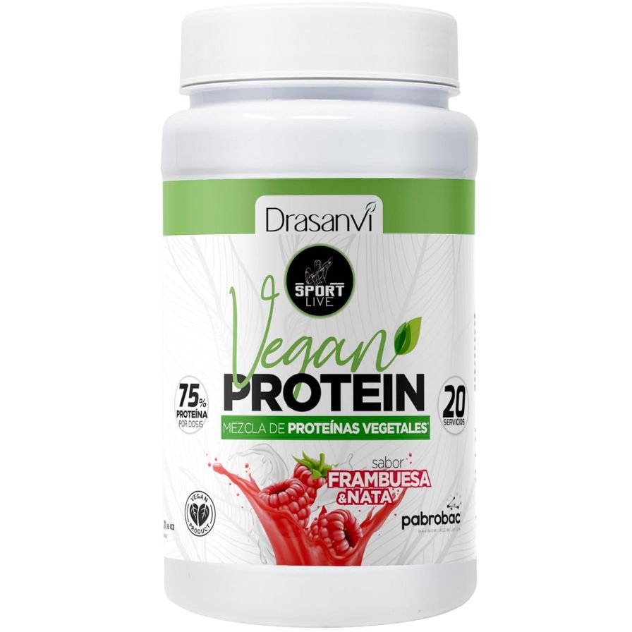 Proteina Vegetal Frambuesa Sport Live 600g Drasanvi