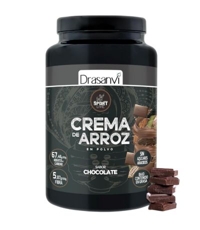 Crema Arroz Sabor Chocolate 1kg Sport Live Drasanvi