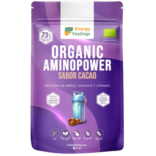 Organic Aminopower 73 Proteína Choco Eco 500g Energy Feelings