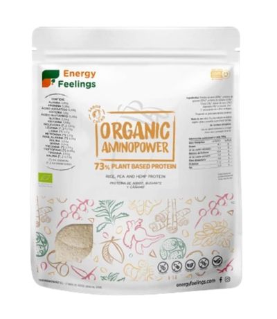 Organic Proteina Vegana 73% Cacao Eco 1kg XXL Pack Energy Feelings