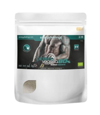 Organic Proteína Vegana 80% Neutro Eco 1kg XXL Pack Energy Feelings