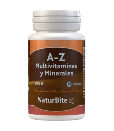 Multivitaminas y Minerales A-Z 60comp Naturbite