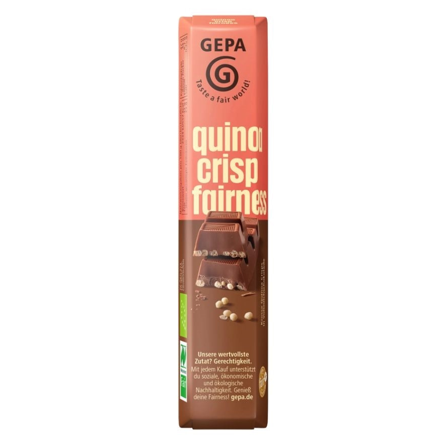 Barrita Chocolate y Quinoa Inflada Bio 18x45g Gepa