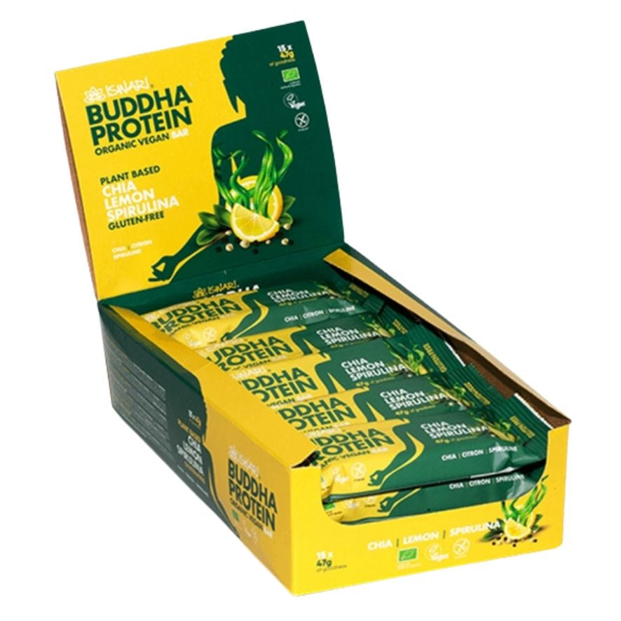 Barritas Buddha Protein SinGluten Bio Vegan 15uds Iswari