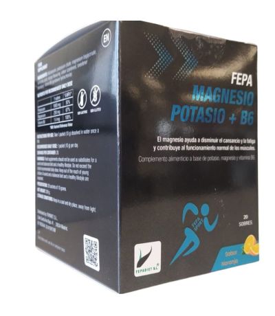 Fepa Magnesio Potasio B6 20 Sobres Fepadiet