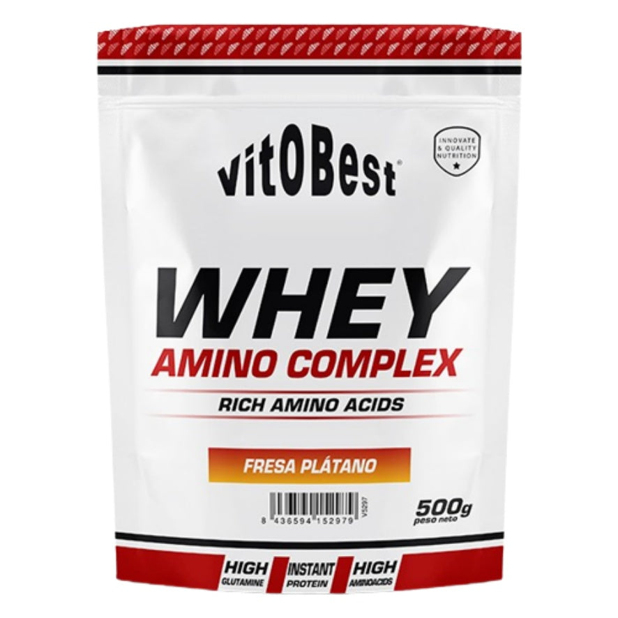 Whey Amino Fresa Plátano 500gr Vitobest