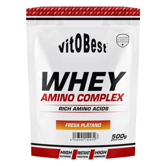 Whey Amino Fresa Plátano 500gr Vitobest