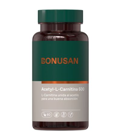Acetil-L-Carnitina 500Mg 60caps Bonusan