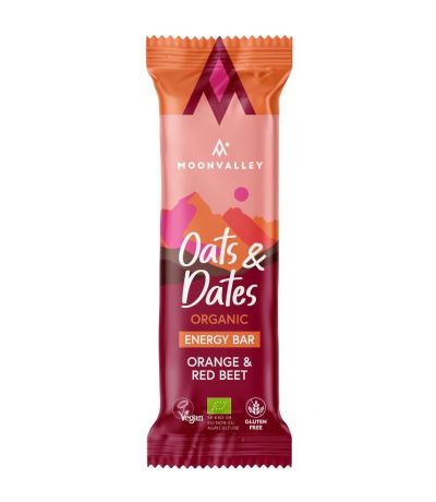 Barritas Avena Dátiles Naranja Remolacha Eco 12x50g Moonvalley