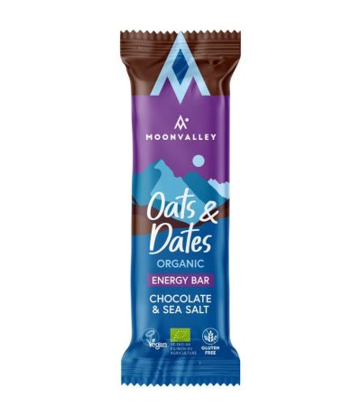 Barritas Avena Dátiles Chocolate Sal Marina Eco 12x50g Moonvalley