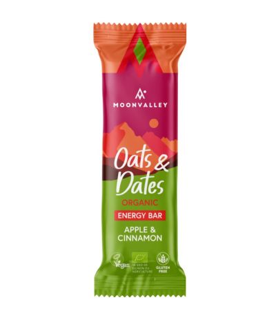 Barritas Avena Dátil Manzana Canela Eco 12x50g Moonvalley