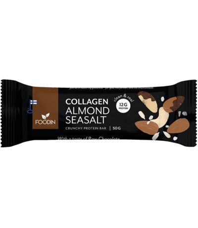Barritas Collagen Protein Almendra Sal Marina 12x50g Foodin