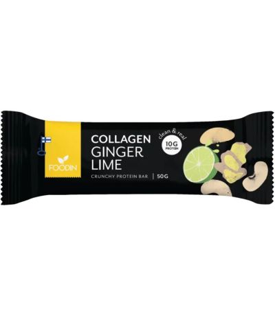 Barritas Collagen Protein Jengibre Lima 12x50g Foodin