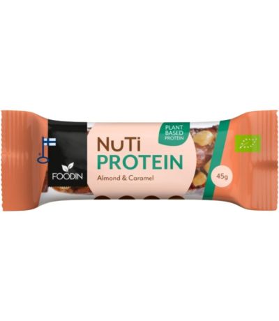 Barritas Nuti Protein Almendra Caramelo Eco 15x45g Foodin