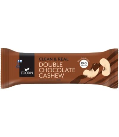 Barritas Protein Doble Chocolate Anacardo 12x55g Foodin