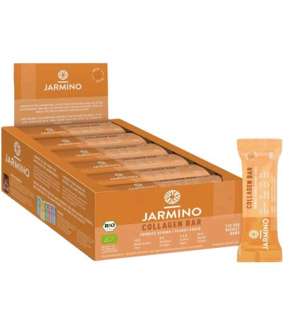 Barrita Colágeno Cacahuete Cacao Eco 12x55g Jarmino